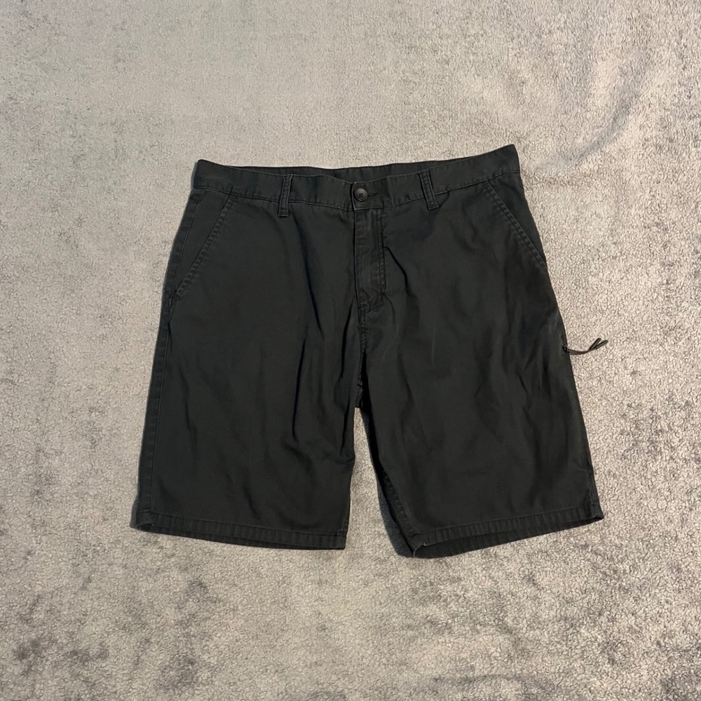 Y2K Oakley Mens Functional System Black Chino Shorts Size 36 Gorpcore